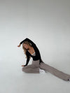 Motion wrap bluse - Jet Black
