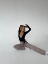Motion wrap bluse - Jet Black