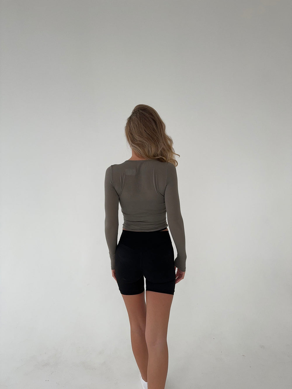 Motion wrap bluse - Ash