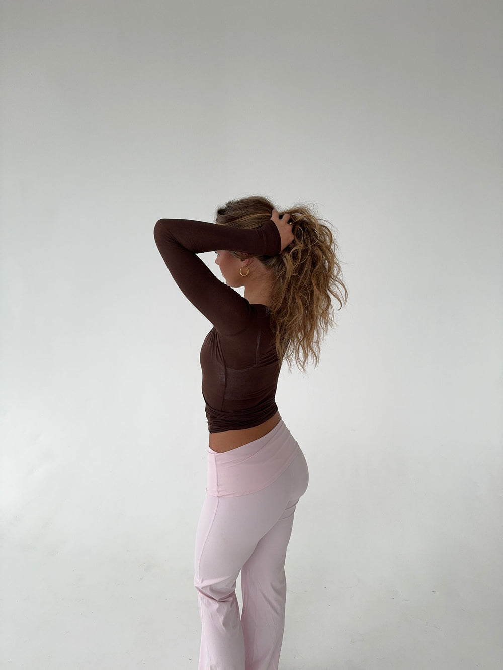 Motion wrap bluse - Espresso