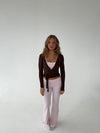 Motion wrap bluse - Espresso