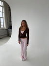 Motion wrap bluse - Espresso