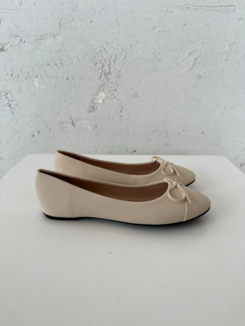 Segovia ballerina sko med sløjfe - Off white