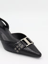 Nida slingback stiletter med spænde - Sort