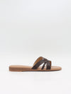 Figma sandaler - Mørkebrun/beige