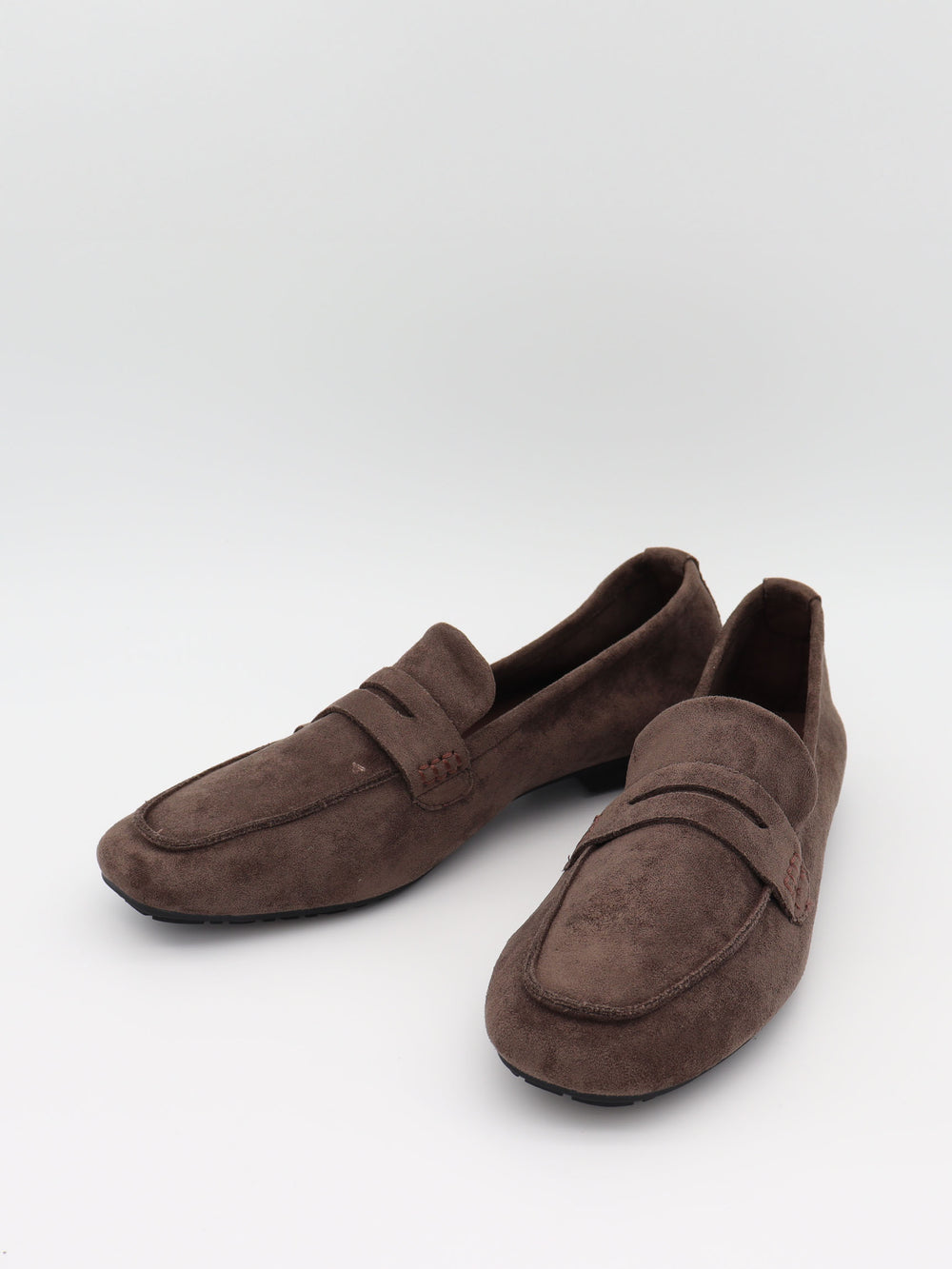 Watson loafers i ruskind - Mørkebrun