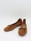 Gina ballerina i ruskind - Brun
