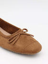 Gina ballerina i ruskind - Brun