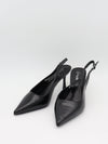 Donnatella slingback hæle - Sort