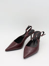 Donnatella slingback hæle - Mørkerød
