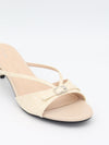 Teleo minihæle med spændedetalje - Beige