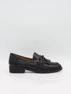 Samia loafers med detaljer - Sort