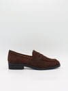 Blova loafers i imiteret læder - Brun