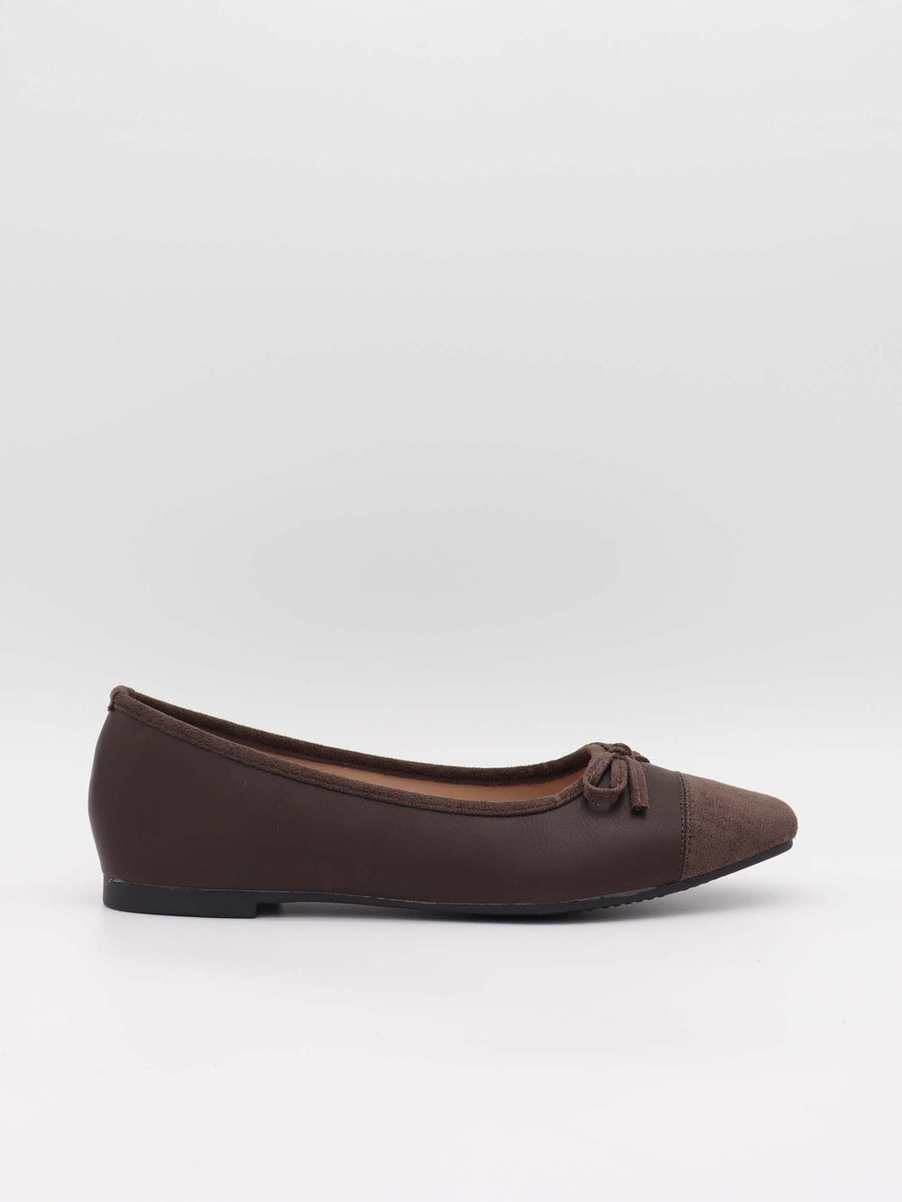 Fione ballerinaer i ruskind - Brun