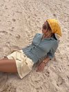 Smilly figursyet skjorte med broderi - Kaki
