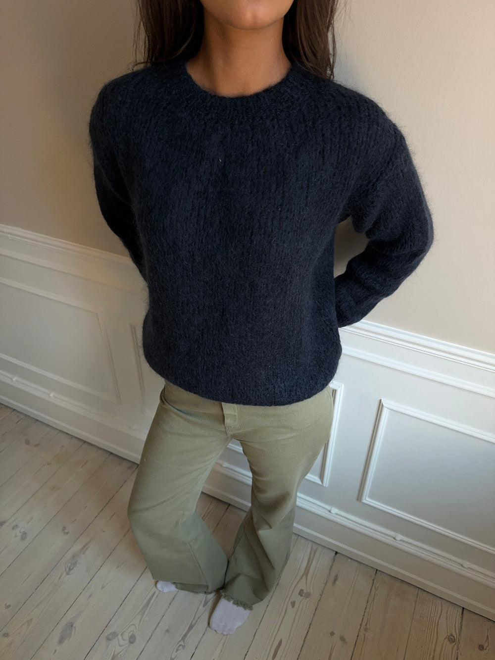 Genevieve striktrøje - Navy