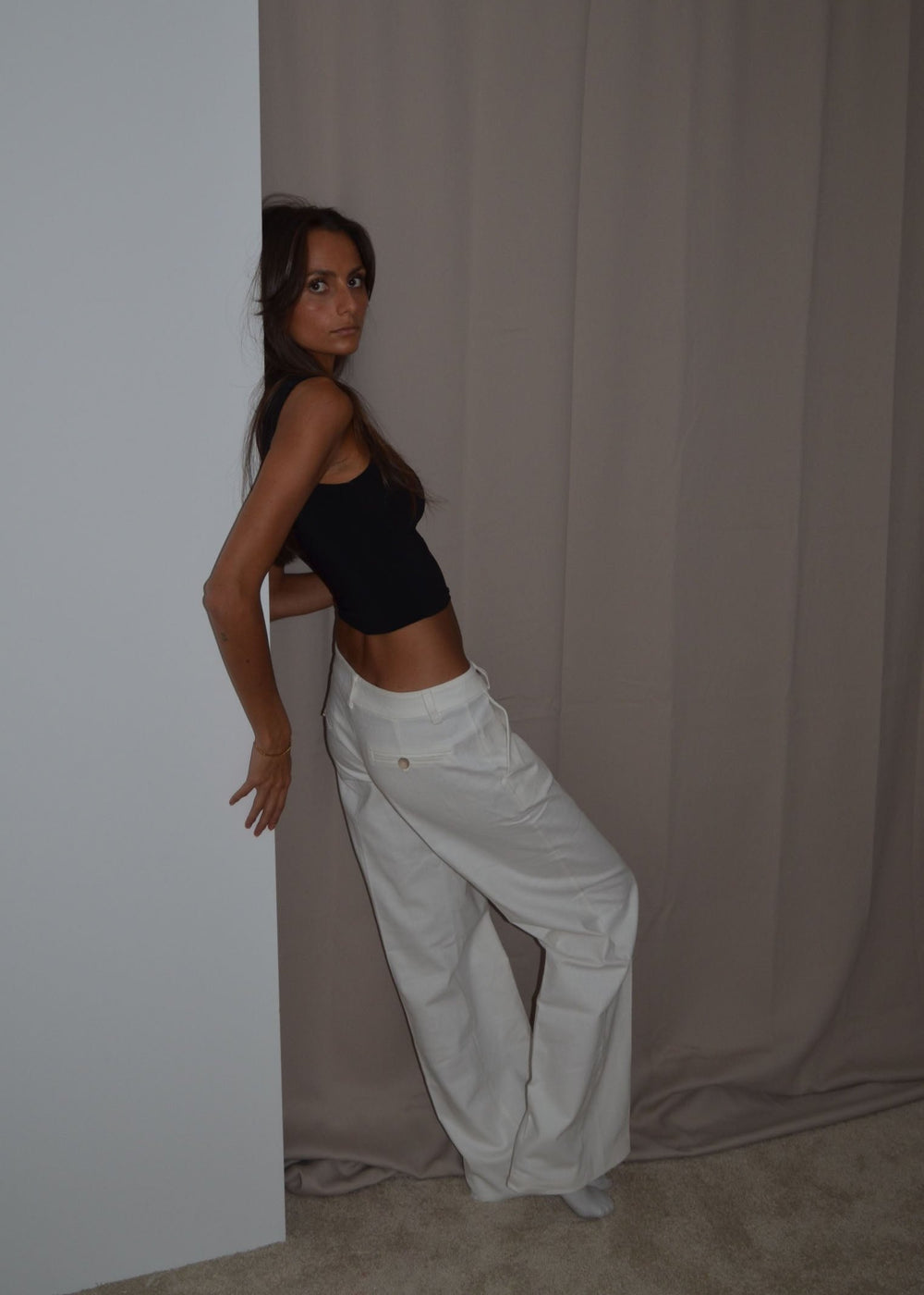 Uma suitbukser - Hvid