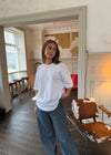 Zinnia oversized t-shirt - Hvid