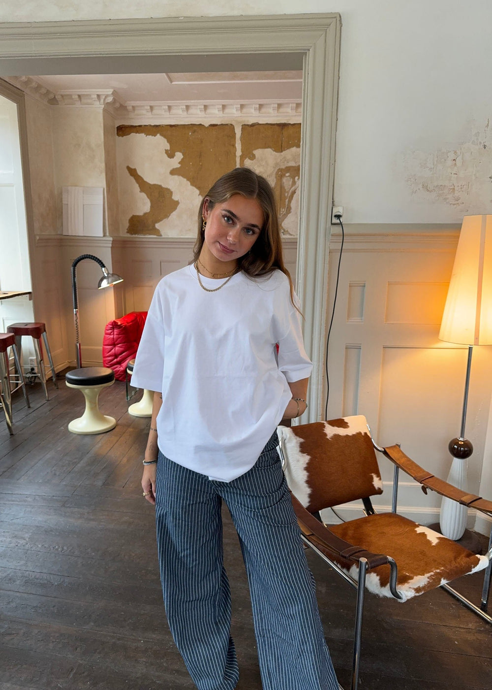 Zinnia oversized t-shirt - Hvid