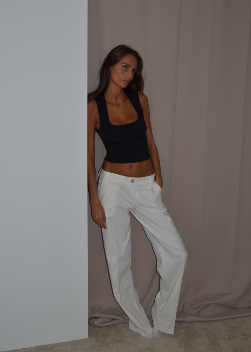 Mone top - Sort