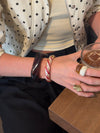 Lykke chunky armbånd - Brun