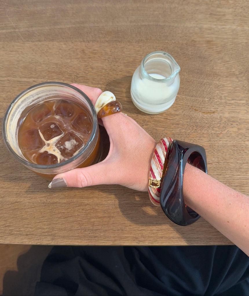 Lykke chunky armbånd - Brun
