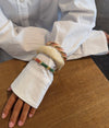 Lykke chunky armbånd - Cream hvid