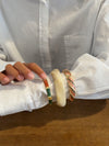 Lykke chunky armbånd - Cream hvid