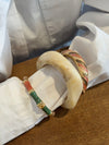Lykke chunky armbånd - Cream hvid