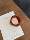 Lykke chunky armbånd - Mørk karamel