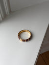 Eivora armbånd med striber - Brun/guld