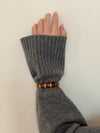 Eivora armbånd med striber - Brun/guld