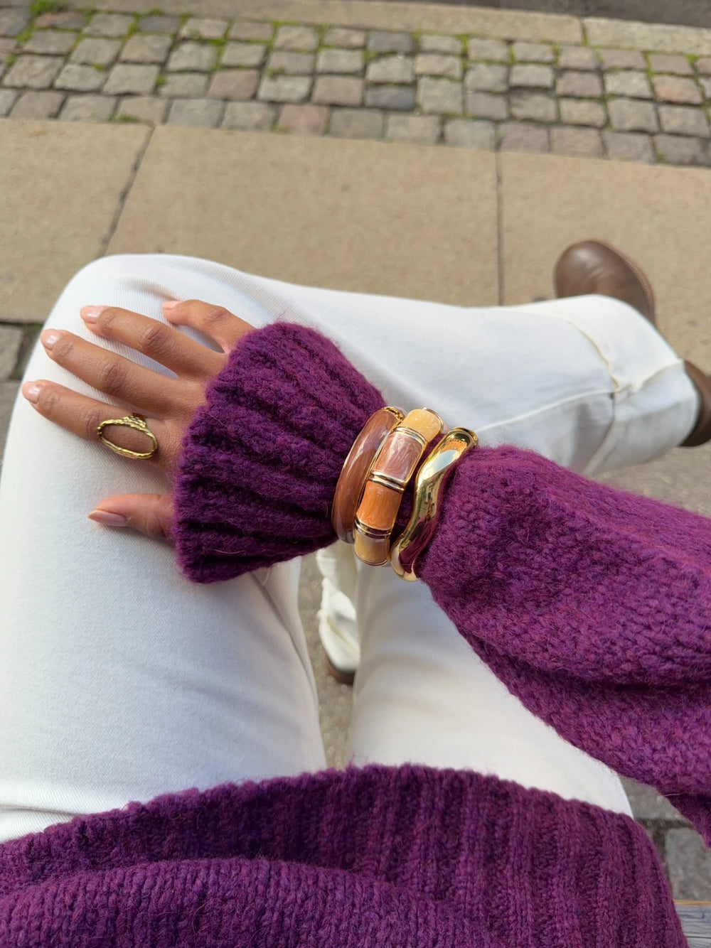 Ebony armbånd - Brun/beige