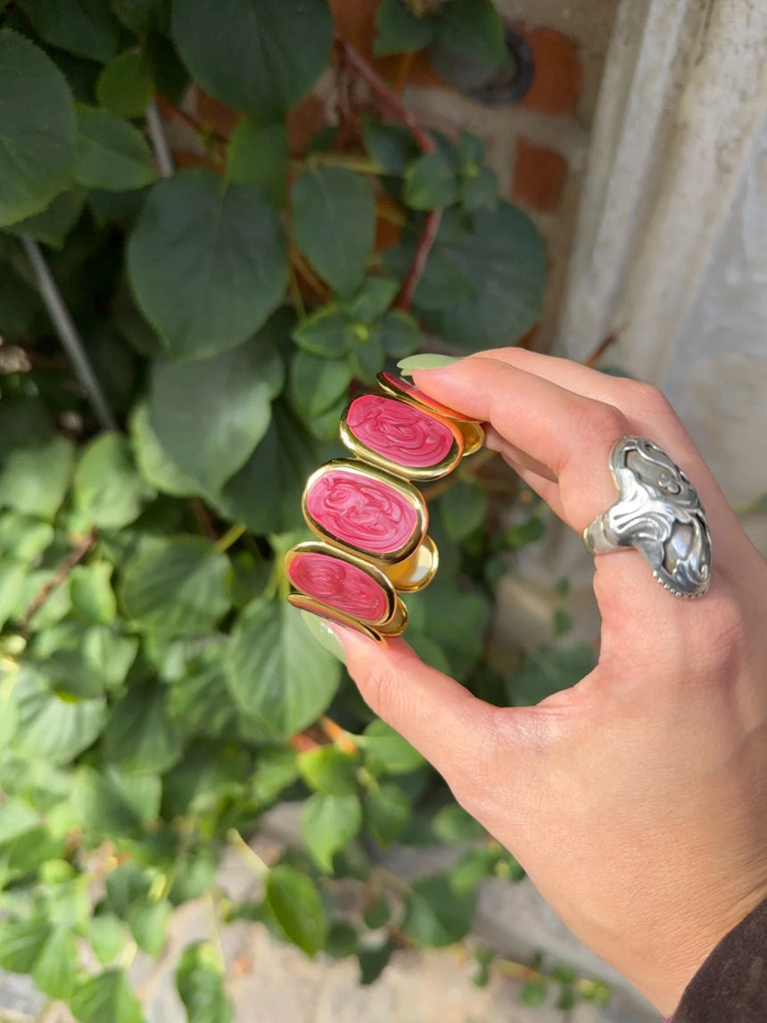 Selva armbånd - Guld/Lilla