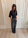 Sage baggy jeans - Mørke grå denim