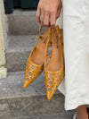 Embla kitten heels - Karrygul