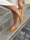 Embla kitten heels - Karrygul