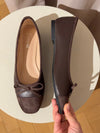 Fione ballerinaer i ruskind - Brun