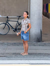 Linda bermudashorts - Blå denim