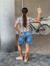 Linda bermudashorts - Blå denim