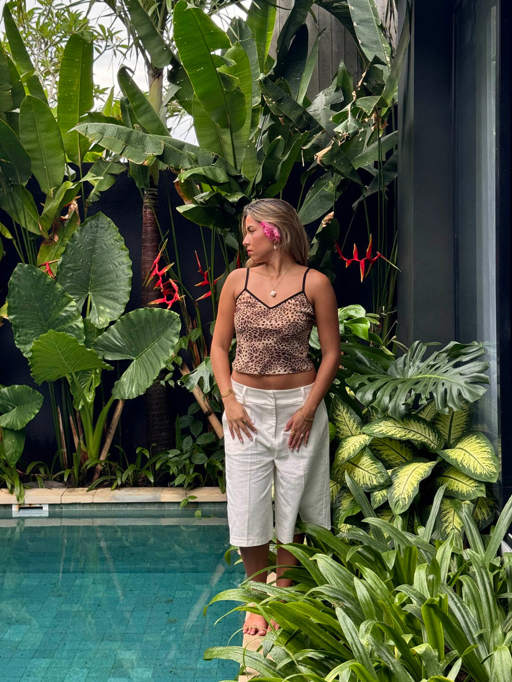 Cilena bermudashorts - Hvid