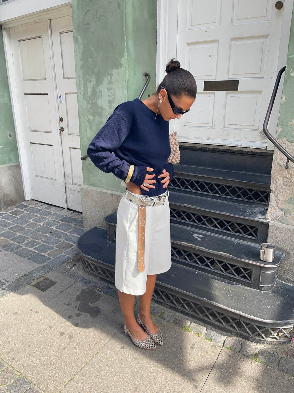 Cilena bermudashorts - Hvid
