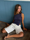 Cilena bermudashorts - Hvid