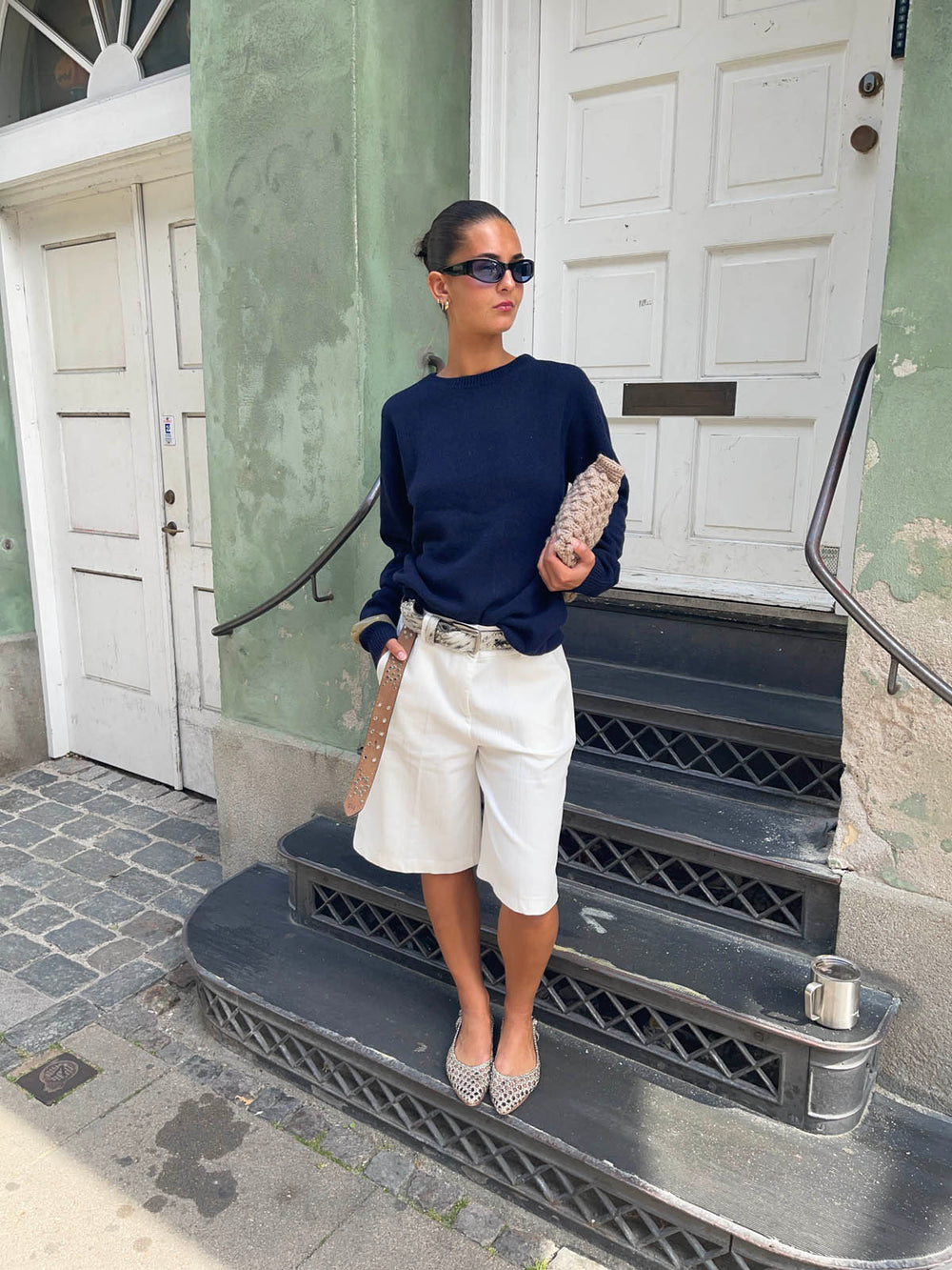 Cilena bermudashorts - Hvid