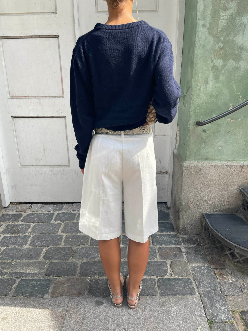 Cilena bermudashorts - Hvid