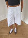 Ragna bermudashorts - Hvid