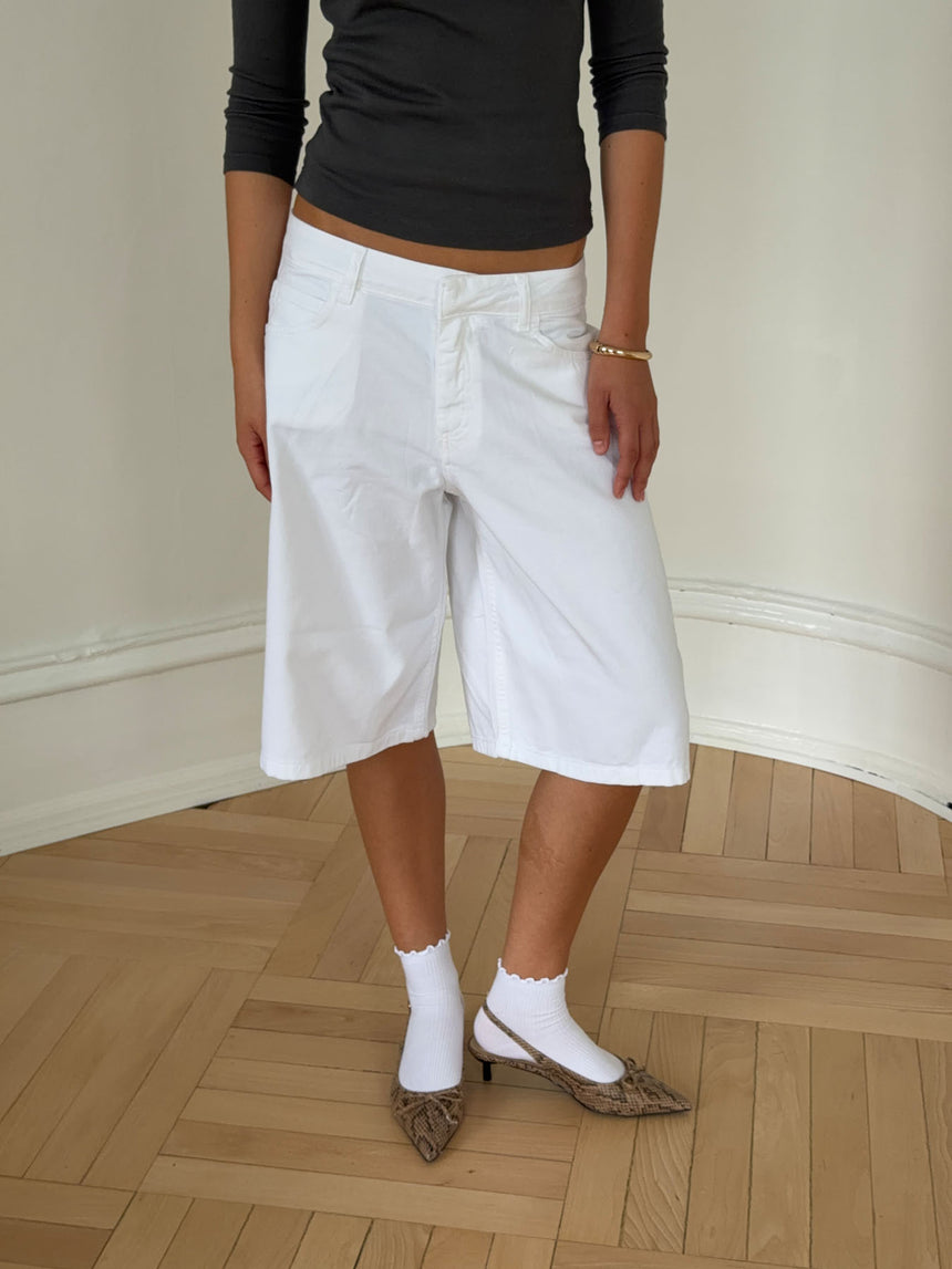 Ragna bermudashorts - Hvid