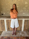 Thaliana bermudashorts  - Hvid