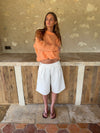 Thaliana bermudashorts  - Hvid