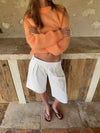 Thaliana bermudashorts  - Hvid